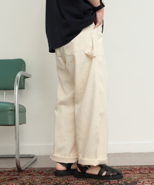 SENSE OF PLACE by URBAN RESEARCH（センスオブプレイスバイアーバンリサーチ）の「『セットアップ対応』ヴィンテージライクペインターパンツ（その他パンツ・メンズ・カーキ/アイボリー/ブラック・LARGE/MEDIUM）」の6枚目の写真