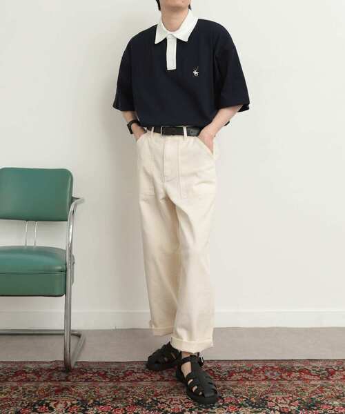 SENSE OF PLACE by URBAN RESEARCH（センスオブプレイスバイアーバンリサーチ）の「『セットアップ対応』ヴィンテージライクペインターパンツ（その他パンツ・メンズ・カーキ/アイボリー/ブラック・LARGE/MEDIUM）」の7枚目の写真