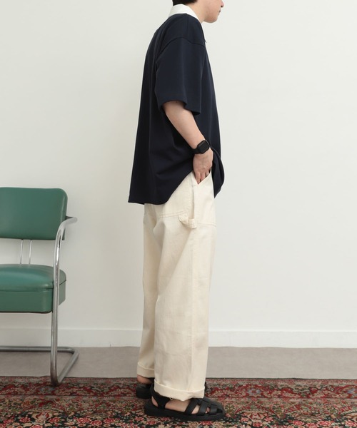 SENSE OF PLACE by URBAN RESEARCH（センスオブプレイスバイアーバンリサーチ）の「『セットアップ対応』ヴィンテージライクペインターパンツ（その他パンツ・メンズ・カーキ/アイボリー/ブラック・LARGE/MEDIUM）」の8枚目の写真