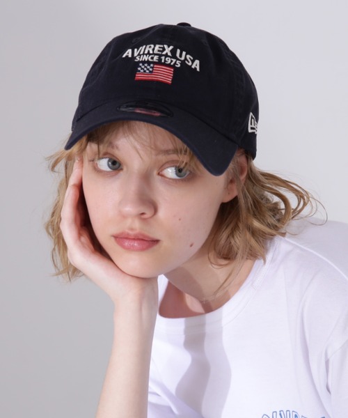 NEW ERA(ニューエラ)の「直営店限定/×ニューエラ ポロキャップ USA国旗/ AVIREX×NEW ERA 9TWENTY POLO CAP(キャップ・レディース・グリーン/その他4/ベージュ/ネイビー/キナリ/ブラック系その他/カモフラージュ/ブラウン/チャコールグレー・F)」の7枚目の写真