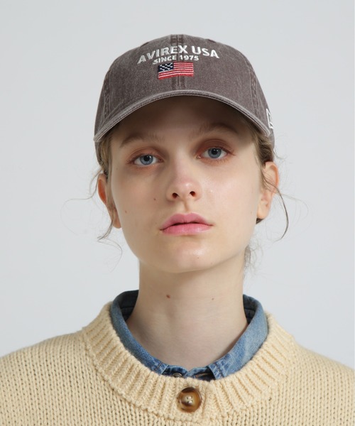 直営店限定/×ニューエラ ポロキャップ USA国旗/ AVIREX×NEW ERA
