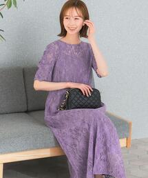 kaene | kaene 配色レースエプロンドレス(ワンピース)