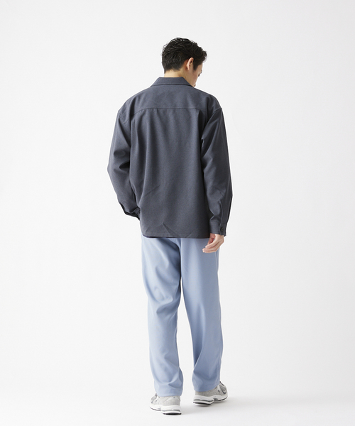 JOURNAL STANDARD relume（ジャーナルスタンダード　レリューム）の「TECH MELANGE WASHABLE とろみシャツCPOジャケット（ブルゾン・メンズ・ブラック/ネイビー/キャメル・LARGE/MEDIUM）」の17枚目の写真