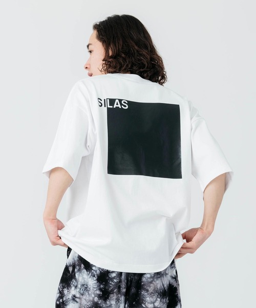 SILAS(サイラス)の「SQUARE LOGO PRINT WIDE S/S TEE(Tシャツ/カットソー・メンズ・ホワイト/ブラック/ライトブルー・M/L/XL)」の17枚目の写真