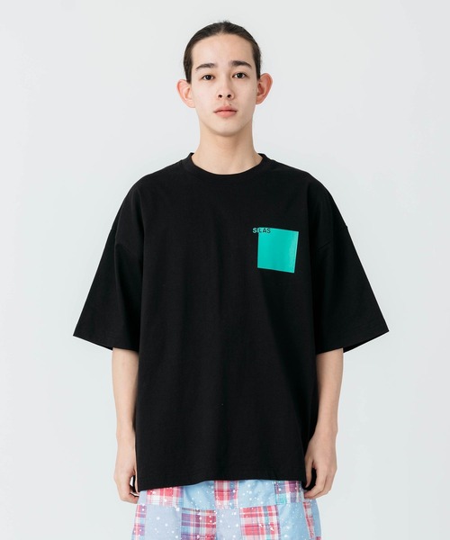 SILAS(サイラス)の「SQUARE LOGO PRINT WIDE S/S TEE(Tシャツ/カットソー・メンズ・ホワイト/ブラック/ライトブルー・M/L/XL)」の20枚目の写真