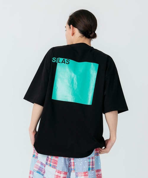 SILAS(サイラス)の「SQUARE LOGO PRINT WIDE S/S TEE(Tシャツ/カットソー・メンズ・ホワイト/ブラック/ライトブルー・M/L/XL)」の21枚目の写真