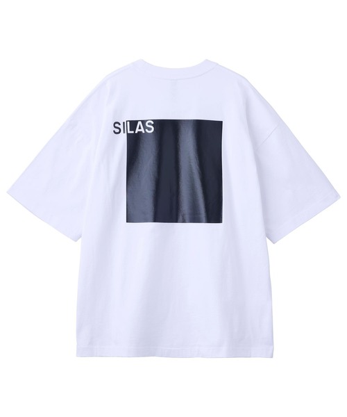 SILAS(サイラス)の「SQUARE LOGO PRINT WIDE S/S TEE(Tシャツ/カットソー・メンズ・ホワイト/ブラック/ライトブルー・M/L/XL)」の5枚目の写真
