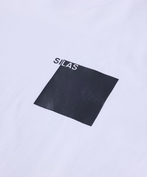 SILAS(サイラス)の「SQUARE LOGO PRINT WIDE S/S TEE(Tシャツ/カットソー・メンズ・ホワイト/ブラック/ライトブルー・M/L/XL)」の7枚目の写真