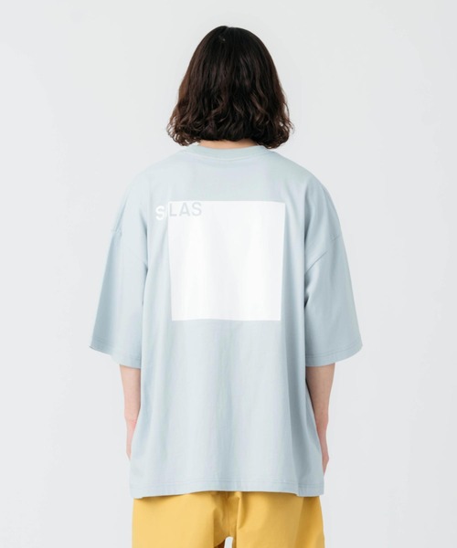 SILAS(サイラス)の「SQUARE LOGO PRINT WIDE S/S TEE(Tシャツ/カットソー・メンズ・ホワイト/ブラック/ライトブルー・M/L/XL)」の13枚目の写真