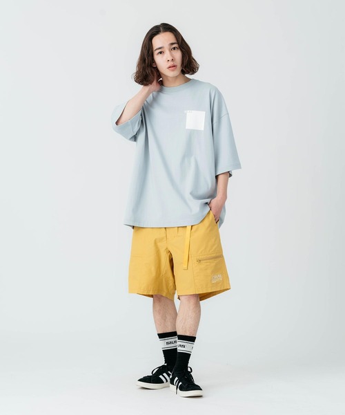 SILAS(サイラス)の「SQUARE LOGO PRINT WIDE S/S TEE(Tシャツ/カットソー・メンズ・ホワイト/ブラック/ライトブルー・M/L/XL)」の14枚目の写真