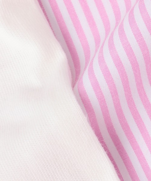 LOVETOXIC（ラブトキシック）の「ストライプシャツインナーset（シャツ/ブラウス・キッズ・グリーン/ブルー/ピンク・M/S/L）」の21枚目の写真