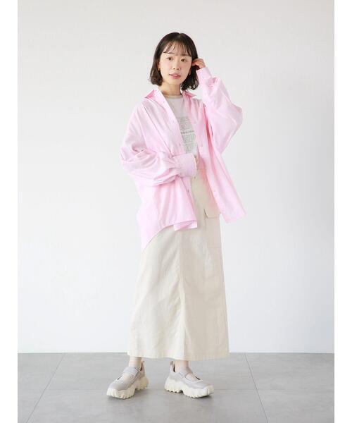 ehka sopo(エヘカソポ)の「ロゴラグランT(Tシャツ/カットソー・レディース・ブラック/グリーン/ベージュ・フリ-)」の19枚目の写真