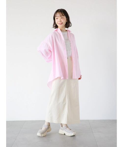 ehka sopo(エヘカソポ)の「ロゴラグランT(Tシャツ/カットソー・レディース・ブラック/グリーン/ベージュ・フリ-)」の21枚目の写真