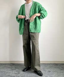 y/m by れぽすけ | クロシェ編みカーデ(カーディガン/ボレロ)