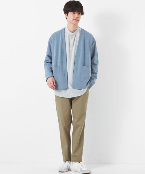 green label relaxing（グリーンレーベルリラクシング）の「カノコダブルフェイス イージー カーディガン（カーディガン/ボレロ・メンズ・ベージュ/ライトブルー/ダークグリーン・M/S/L/XL）」の15枚目の写真
