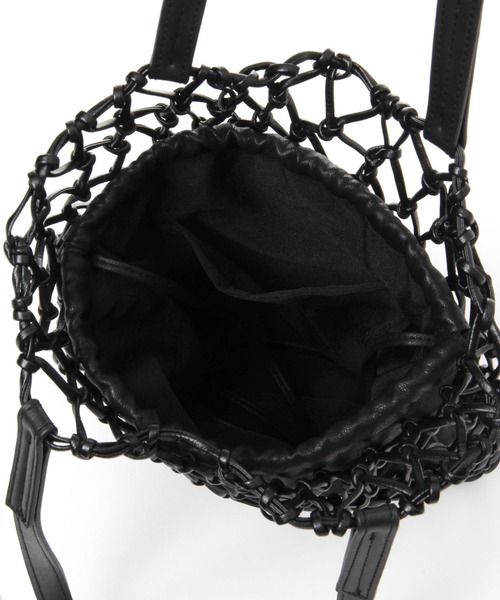 LOWRYS FARM（ローリーズファーム）の「マクラメキンチャクツキトート　176604（トートバッグ・レディース・ベージュ/ブラック/アイボリー/ホワイト系その他・FREE）」の14枚目の写真