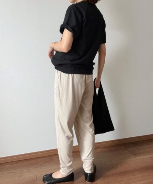 deux amour(ドゥーザムール)の「ジョガーパンツ(その他パンツ・レディース・ブラック/アイボリー/モカ・FREE)」の5枚目の写真
