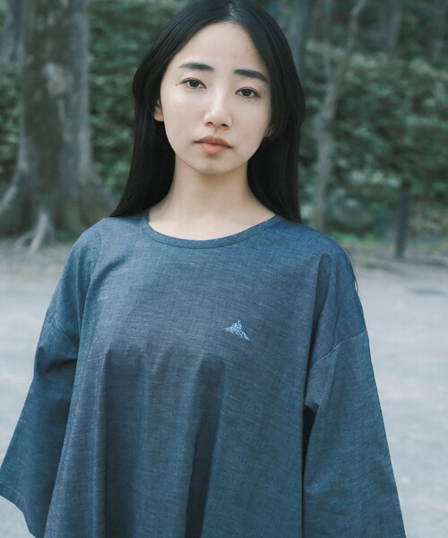 SHARE PARK(シェアパーク)の「【UVカット・撥水・ストレッチ】ストレッチデニムライト ワンピース(ワンピース・レディース・サックスブルー系/ネイビー系・MEDIUM/SMALL)」の15枚目の写真
