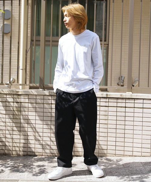 Guess（ゲス）の「GUESS/ゲス MEN S L/SLV TEE SHIRT ロングスリーブＴシャツ ストライプ（Tシャツ/カットソー・メンズ・ホワイト×グリーン/ホワイト×ブラック/ブラック/ホワイト・L/M/XL）」の14枚目の写真