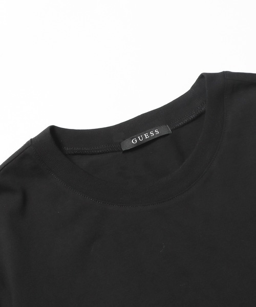 Guess（ゲス）の「GUESS/ゲス MEN S L/SLV TEE SHIRT ロングスリーブＴシャツ ストライプ（Tシャツ/カットソー・メンズ・ホワイト×グリーン/ホワイト×ブラック/ブラック/ホワイト・L/M/XL）」の8枚目の写真