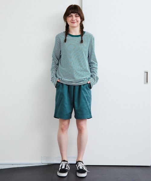 Guess（ゲス）の「GUESS/ゲス MEN S L/SLV TEE SHIRT ロングスリーブＴシャツ ストライプ（Tシャツ/カットソー・メンズ・ホワイト×グリーン/ホワイト×ブラック/ブラック/ホワイト・L/M/XL）」の16枚目の写真