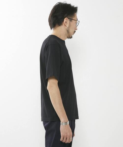 MEN'S MELROSE(メンズメルローズ)の「強撚コットンナイロンニットTシャツ(ニット/セーター・メンズ・ネイビー/ブラック/グレー系その他・3/4)」の15枚目の写真