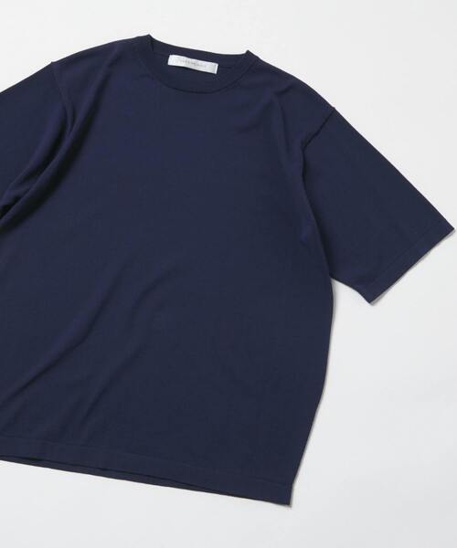 MEN'S MELROSE(メンズメルローズ)の「強撚コットンナイロンニットTシャツ(ニット/セーター・メンズ・ネイビー/ブラック/グレー系その他・3/4)」の11枚目の写真