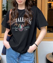 フロントカレッジプリントTシャツ