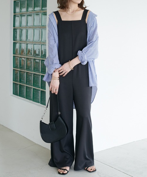 DISCOAT（ディスコート）の「【新色追加/WEB限定】サマーサロペット（サロペット/オーバーオール・レディース・ブラック/アイボリー/グレー/モカ・MEDIUM）」の12枚目の写真