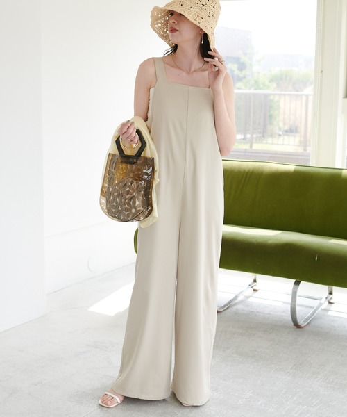 DISCOAT（ディスコート）の「【新色追加/WEB限定】サマーサロペット（サロペット/オーバーオール・レディース・ブラック/アイボリー/グレー/モカ・MEDIUM）」の14枚目の写真