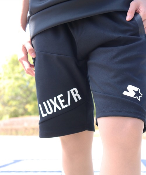 STARTER BLACK LABEL(スターターブラックレーベル)の「(RM)【STARTER BLACK LABEL × LUXE/R】ポンチ ショートパンツ(スウェットパンツ・メンズ・ブラック×グレー/ホワイト×グレー/ブラック×ブラック・MEDIUM/LARGE/X-LARGE)」の17枚目の写真