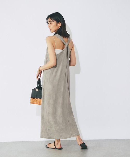 RIVE DROITE（リヴドロワ）の「カップインブラトップ（キャミソール・レディース・ブラック/オフホワイト/チャコールグレー・FREE）」の13枚目の写真