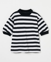 three dots | ビッグストライプ パフTシャツ(Tシャツ/カットソー)