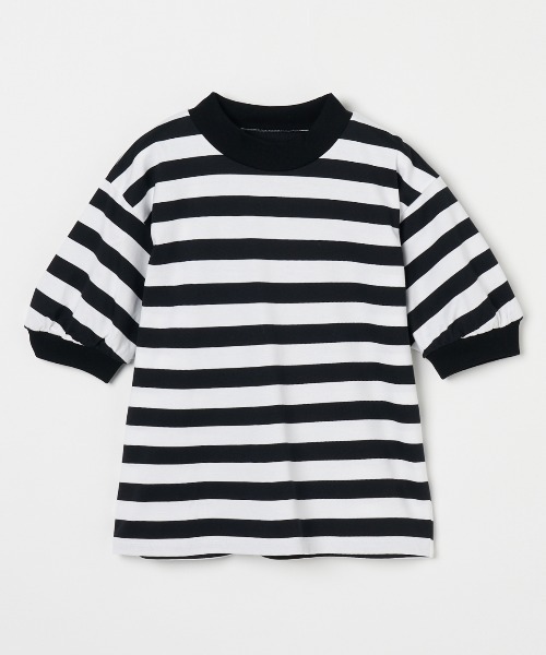ビッグストライプ パフTシャツ（Tシャツ/カットソー）｜three