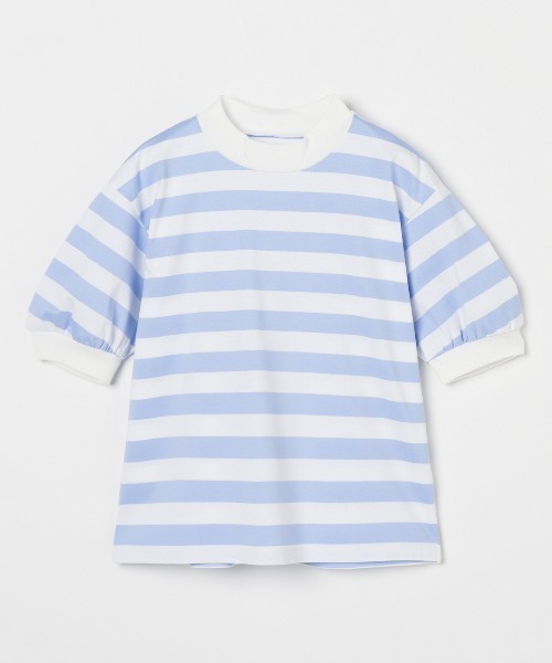tシャツ ビッグストライプ パフTシャツ レディース ビッグストライプ パフTシャツ（Tシャツ/カットソー）｜three