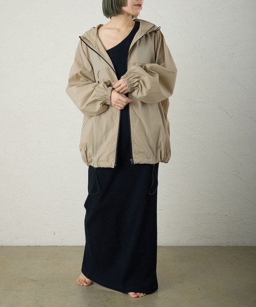 LOUNGEDRESS（ラウンジドレス）の「【earthy_/アーシー】リブワンショルタンクワンピース（ワンピース・レディース・ブラック/ベージュ・SMALL/MEDIUM）」の17枚目の写真