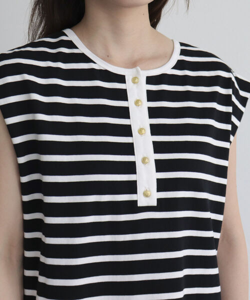 fredy emue（フレディエミュ）の「ボーダー2WAYフレンチスリーブワンピース（ワンピース・レディース・ホワイト系その他/ブラック系その他/グレー系その他・38）」の21枚目の写真