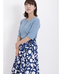 sm2rhythm | 後ろ釦リブカットソー(Tシャツ/カットソー)