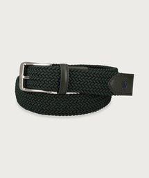 POLO RALPH LAUREN O-RING BELT 編み込み Oリング ベルト GREEN