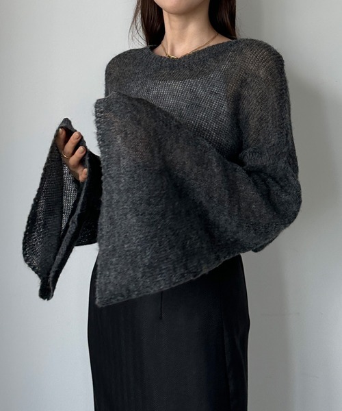 Phillip Lim ブラウン フレアスリーブセーター XS 137264_r1_16.jpg