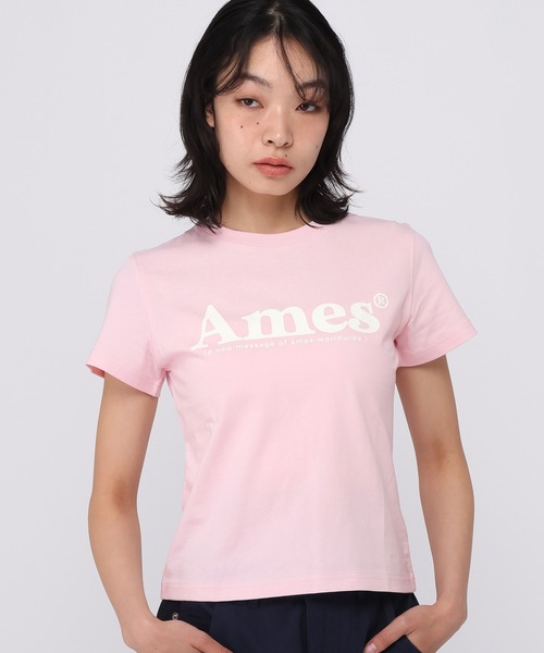 AMESWORLDWIDE(アメスワールドワイド)の「新色追加【UNISEX】AMES WORLDWIDE/ベーシックロゴT 2966111(Tシャツ/カットソー・レディース・チャコール/ホワイト/ブラック/グレー/ブルー/アイボリー/ネイビー/その他2/その他3/その他1/ライトブルー/ピンク・SMALL/MEDIUM/LARGE)」の9枚目の写真