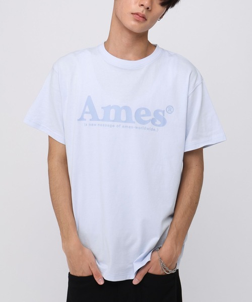 AMESWORLDWIDE(アメスワールドワイド)の「新色追加【UNISEX】AMES WORLDWIDE/ベーシックロゴT 2966111(Tシャツ/カットソー・レディース・チャコール/ホワイト/ブラック/グレー/ブルー/アイボリー/ネイビー/その他2/その他3/その他1/ライトブルー/ピンク・SMALL/MEDIUM/LARGE)」の6枚目の写真