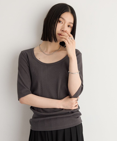 新色追加]USAコットン前後2WAYバックシャンTシャツ