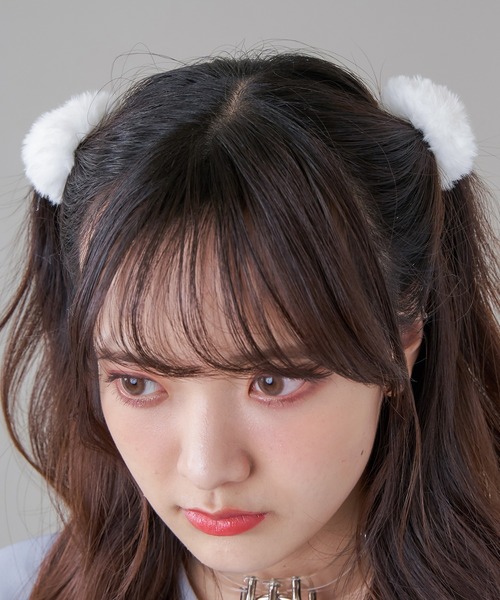 2個セット】ファーヘアゴム（ヘアゴム）｜SPINNS（スピンズ）の