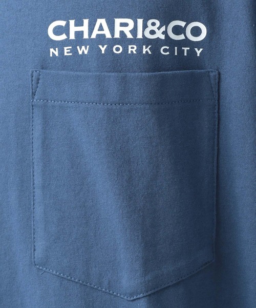 CHARI&CO(チャリアンドコー)の「【CHARI&CO SAFE RIDE for BAYFLOW】ポケットTシャツ(Tシャツ/カットソー・メンズ・オフホワイト/ブルー/レッド・MEDIUM/LARGE)」の6枚目の写真
