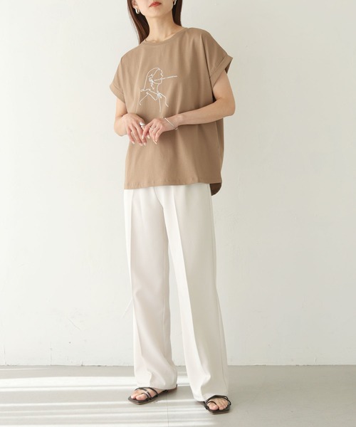 tシャツ ドライタッチコットンロゴT レディース vingtrois（バントロア）の「【vingtrois】ドライタッチコットン
