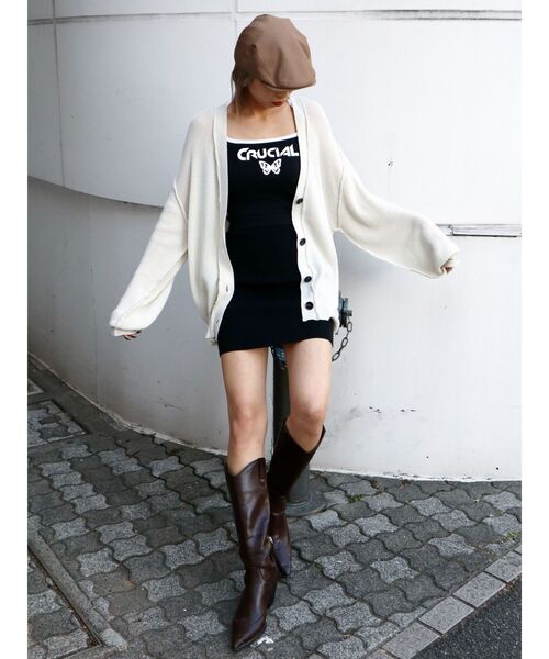 EMODA(エモダ)の「ハンチングベレー(ハンチング/ベレー帽・レディース・ブラック/ベージュ・FREE)」の18枚目の写真