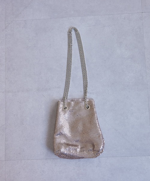 CIAOPANIC TYPY（チャオパニックティピー）の「メタルメッシュ巾着BAG（ショルダーバッグ・レディース・シャンパン/ピンク/ブラック/シルバー/ブルー/ゴールド・ONE SIZE）」の16枚目の写真