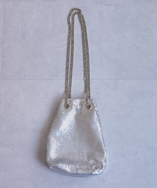 CIAOPANIC TYPY（チャオパニックティピー）の「メタルメッシュ巾着BAG（ショルダーバッグ・レディース・シャンパン/ピンク/ブラック/シルバー/ブルー/ゴールド・ONE SIZE）」の18枚目の写真