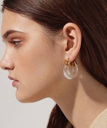 CENE | 【CENE】セネ/カラークリアフープ(ピアス（両耳用）)